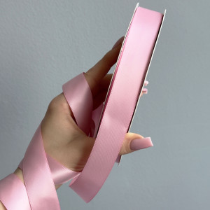 Лента атлас Ding Xin 2.5 см - #0154 Rose Pink. Photo 3
